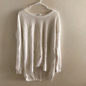 Millau white knitted long sleeve long top!